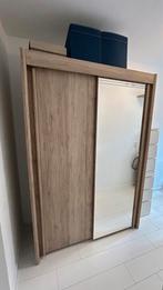 Shuifdeur spiegel kleding kast, Ophalen, Zo goed als nieuw, 50 tot 75 cm, 200 cm of meer