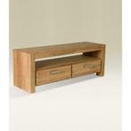 Brede ladekast 55h geborsteld Teakhout,  evt. grepen bijv., Ophalen, 1 of 2 laden, 150 tot 200 cm, Teakhout