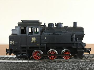 Märklin Stoomlok BR-80 033. Digitaal in bijna nieuwstaat beschikbaar voor biedingen