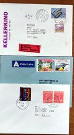 Zwitserland, 13 gestempelde brieven, Verzenden, Envelop