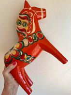 Vintage XXL Zweeds Dala Paard Dalahäst Nils Olsson H 32 cm, Antiek en Kunst, Kunst | Designobjecten, Ophalen of Verzenden