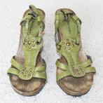 Vintage Leren Dolcis Sandalen (Maat 39) - s15 € 25,-, Kleding | Dames, Schoenen, Dolcis, Zo goed als nieuw, Groen, Sandalen of Muiltjes