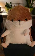 Heel grote knuffel hamster, bruin wit, grote ogen +/- 80 cm, Ophalen of Verzenden, Zo goed als nieuw, Overige typen