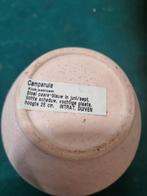 bloempot roze binnenkant creme, Ophalen of Verzenden
