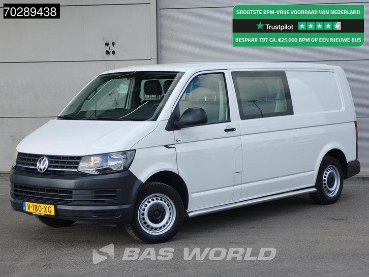 Volkswagen Transporter Dubbel Cabine L2H1 Airco Cruise Euro6, Auto's, Bestelauto's, Bedrijf, Te koop, Airconditioning, Centrale vergrendeling