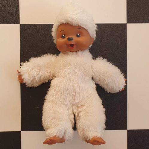 Witte Monchhichi knuffel +/- 37 cm monchhichi aap, Kinderen en Baby's, Speelgoed | Knuffels en Pluche, Zo goed als nieuw, Overige typen