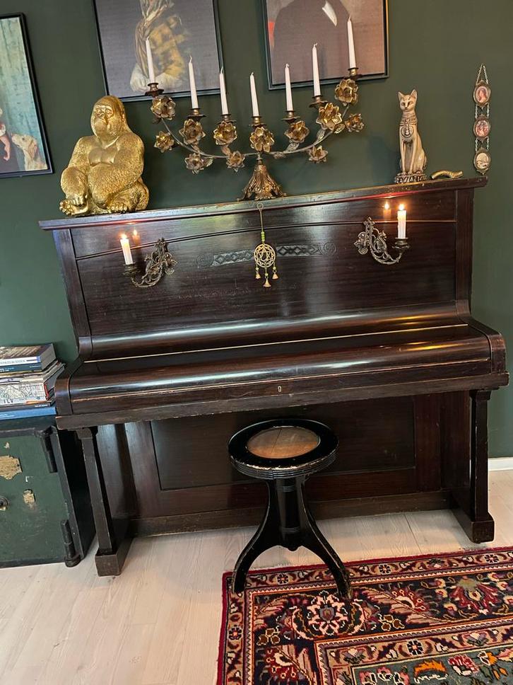 PIANO MET KRUKJE, Antiek en Kunst, Antiek | Meubels | Kasten, Ophalen