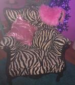 Vintage Zebra Barok stoelen, Huis en Inrichting, Stoelen, Ophalen, Overige materialen, Gebruikt, Twee