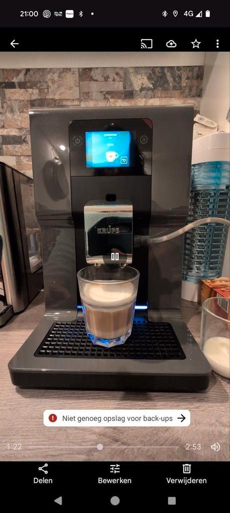 Krups ea872, Witgoed en Apparatuur, Koffiezetapparaten, Koffiebonen, Koffiemachine, Ophalen