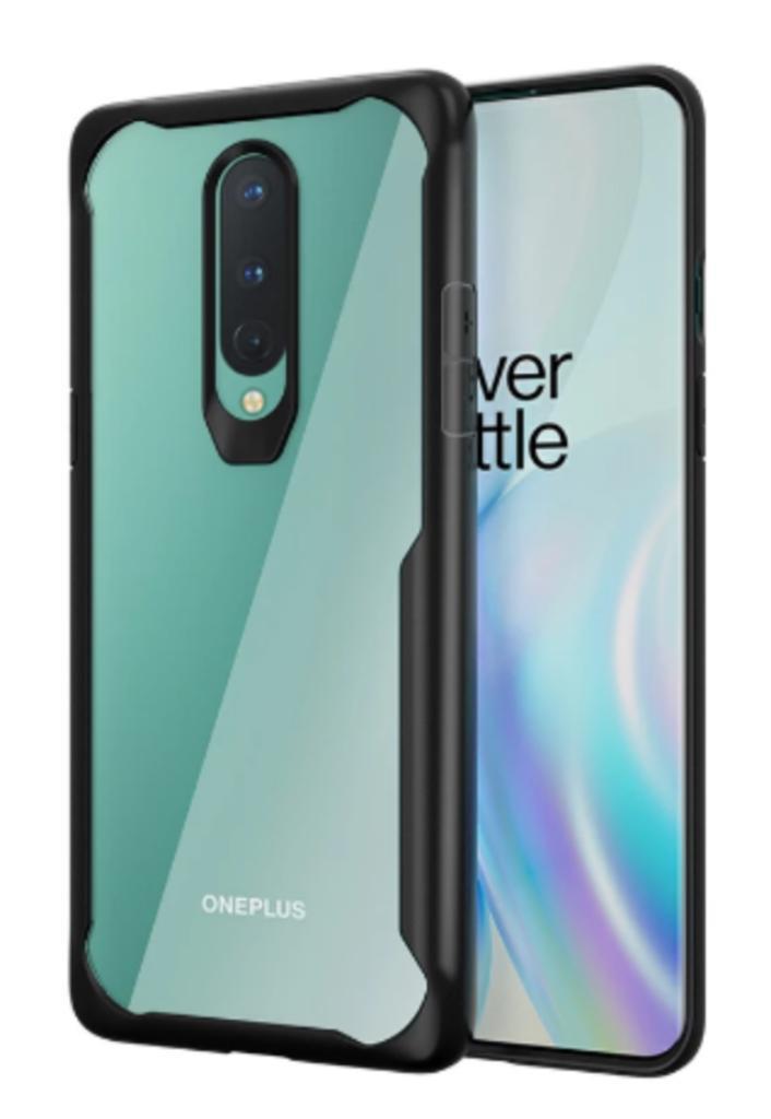 Oneplus 8 Case Back case zwart transparant - nieuw -, Telecommunicatie, Mobiele telefoons | Hoesjes en Frontjes | Overige merken