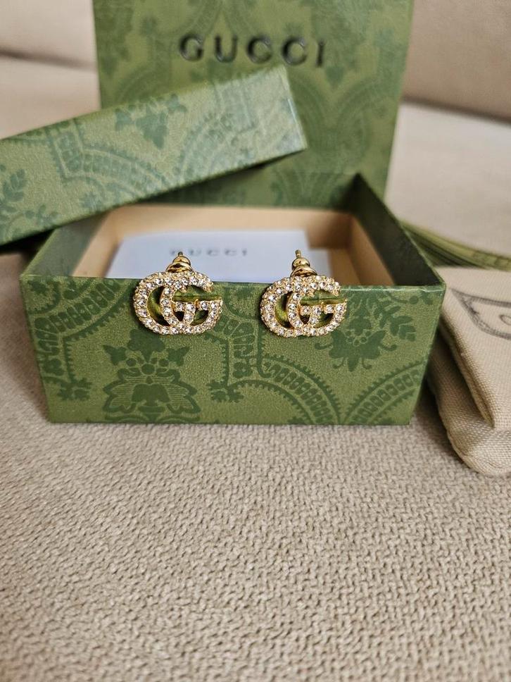 Gucci oorbellen, Sieraden, Tassen en Uiterlijk, Oorbellen, Nieuw, Overige materialen, Goud, Verzenden
