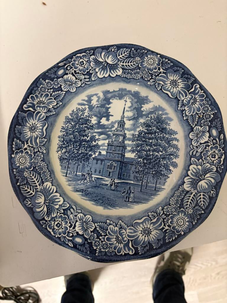 Liberty Blue Borden Bord, Antiek en Kunst, Ophalen