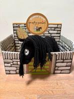 Crafty Ponies paard knuffel zwart ZGAN (48 cm), en stal, Ophalen of Verzenden, Zo goed als nieuw, Paard