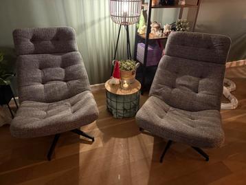 2x Haverberg draai fauteuil met voetenbankjes Z.G.A.N.  beschikbaar voor biedingen