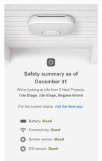 3x Google Nest Protect 230V Rook- en koolmonoxidemelder, Ophalen, Detector, Sensor of Melder, Nieuw, Rook