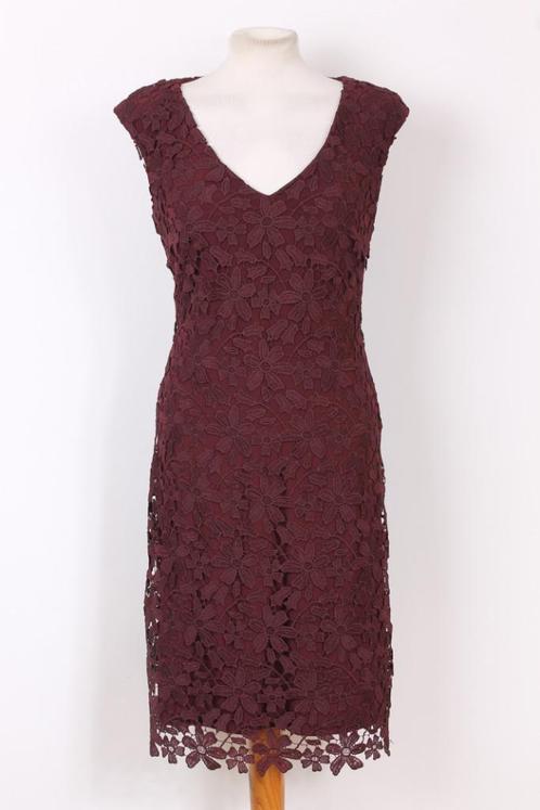 Kanten jurk RALPH LAUREN maat M, Kleding | Dames, Jurken, Zo goed als nieuw, Maat 38/40 (M), Rood, Boven de knie, Verzenden