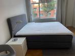 Boxspring grijs, Ophalen, Gebruikt, Moderen, Tweepersoons