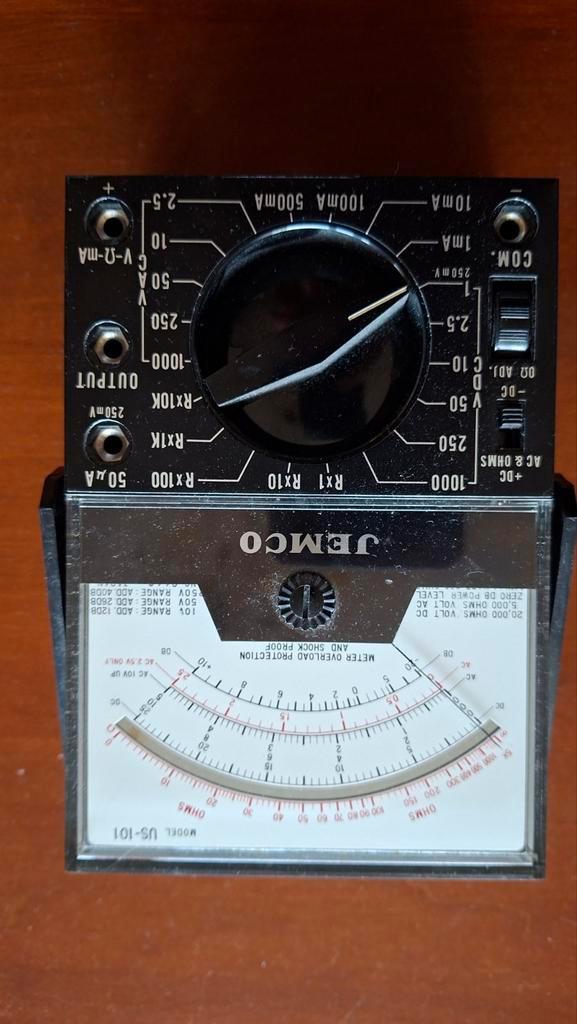 Jemco US-101 Multimeter - Vintage Japanse Kwaliteit, Doe-het-zelf en Verbouw, Meetapparatuur, Gebruikt, Multimeter, Ophalen of Verzenden