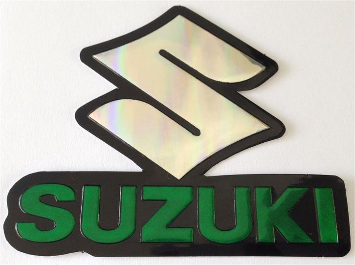 Suzuki metallic sticker #4, Motoren, Accessoires | Stickers, Verzenden