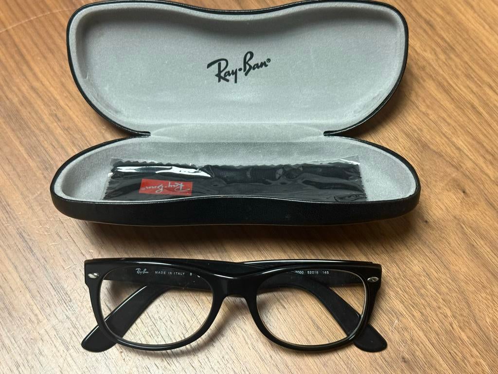 Ray-Ban RB5184 brilmontuur met doos, Gebruikt, Zwart, Ophalen of Verzenden, Ray-Ban