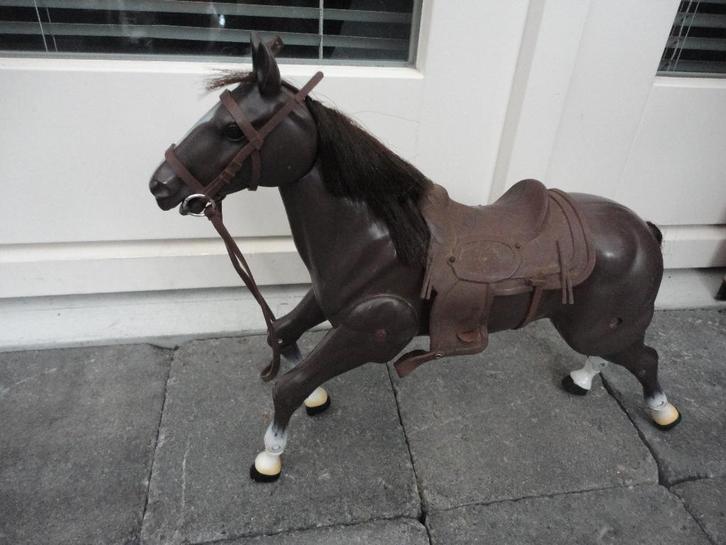 LEUK VINTAGE GROOT PAARD VAN ZAPF CREATION, Kinderen en Baby's, Speelgoed | Poppen, Gebruikt, Overige typen, Ophalen of Verzenden