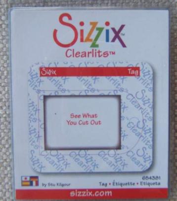 nieuw sizzix clearlits 7 verschillende , 3 voor 10 euro excl beschikbaar voor biedingen