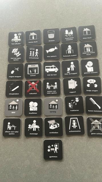 31x Easy Auti magnetische pictogrammen planbord/weekplanning beschikbaar voor biedingen