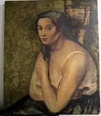 Olieverfschilderij– “Buste de femme” (ca. 1920), Antiek en Kunst, Kunst | Schilderijen | Klassiek, Ophalen of Verzenden