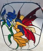 gebrandschilderde glas in lood Art Nouveau dansende vrouw, Antiek en Kunst, Antiek | Glas en Kristal, Ophalen of Verzenden