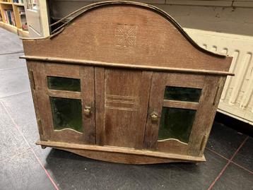 Eikenhouten restauratie object (sigarenkastje).ArtDeco beschikbaar voor biedingen