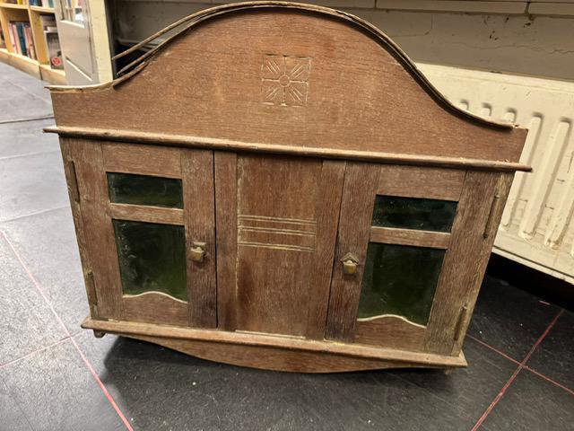 Eikenhouten restauratie object (sigarenkastje).ArtDeco, Antiek en Kunst, Antiek | Meubels | Kasten, Ophalen