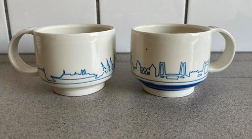 Skyline Rotterdam mok beker Heike Rabe Heksenvuur, Huis en Inrichting, Keuken | Servies, Zo goed als nieuw, Kop(pen) en/of Schotel(s)