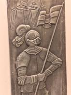 Wand reliëf ridder harnas vintage bord, Ophalen