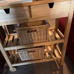 Keuken/ bijkeuken bergkastje met manden en 2 wieltjes, Ophalen, Gebruikt