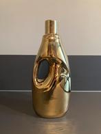 Pols Potten Vaas - Fles Wasverzachter - Goud, Huis en Inrichting, Gebruikt, Overige kleuren, Aardewerk of Porselein, Ophalen of Verzenden