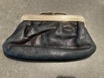 Prachtige vintage leren portemonnee / beugel portemonnee, Sieraden, Tassen en Uiterlijk, Portemonnees, Ophalen of Verzenden, Gebruikt