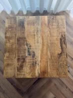 Industriële salontafel - 80x40 cm - hout & metaal, Ophalen of Verzenden