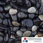 Beach pebbles zwart grind antraciet ronde siergrind tuin pad, Overige materialen, Verzenden, Nieuw, Grind