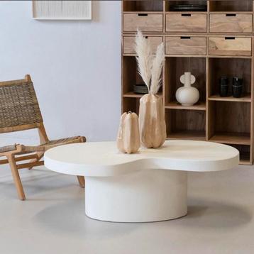 Salontafel Olivia Organisch Beige 120cm - Giga Meubel beschikbaar voor biedingen