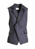 Aimée the label Laurens gilet black/blue  L *~~nieuw~~*, Kleding | Dames, Maat 42/44 (L), Nieuw, Jasje, Verzenden