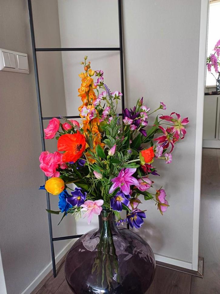 Kunstboeket - Zijden Bloemen - 90cm, Huis en Inrichting, Woonaccessoires | Kunstplanten en Kunstbloemen, Ophalen of Verzenden