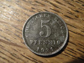 Weimar-Duitsland 5 Pfennig 1921, Berlijn #587 beschikbaar voor biedingen