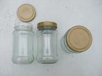 Glazen potten jampotten, Ophalen of Verzenden, Zo goed als nieuw, Glas, Pot, Bus of Blik