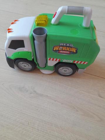 Vuilniswagen met geluid - Veegt speelgoed op! beschikbaar voor biedingen