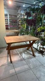 Eettafel -tuintafel, Ophalen of Verzenden, Gebruikt, Rechthoekig, Hout