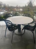Luxe tuintafel met keramisch blad - J&B Breda, Ophalen, Zo goed als nieuw, Rond, Overige materialen