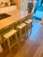 3 barkrukken Bosse Ikea lichtgroen, 2 krukken, Ophalen of Verzenden, Zo goed als nieuw, 60 tot 90 cm