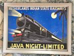 Spoorwegen Nederlands Indie JAVA Trein Affiche in Frame, Ophalen of Verzenden, Nieuw, Trein, Overige typen