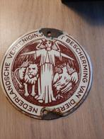 Emaille deur plaatje bescherming voor de dieren, Ophalen of Verzenden
