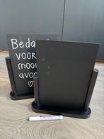 Krijtbordjes (2x), Ophalen of Verzenden, Zo goed als nieuw, Versiering, Geboorte of Huwelijk